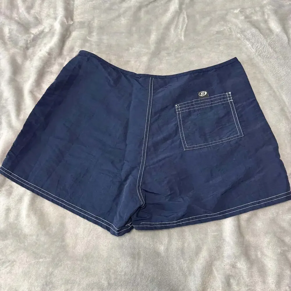 Vintage Surf Style Budweiser Colorblock Swim Trunks Shorts